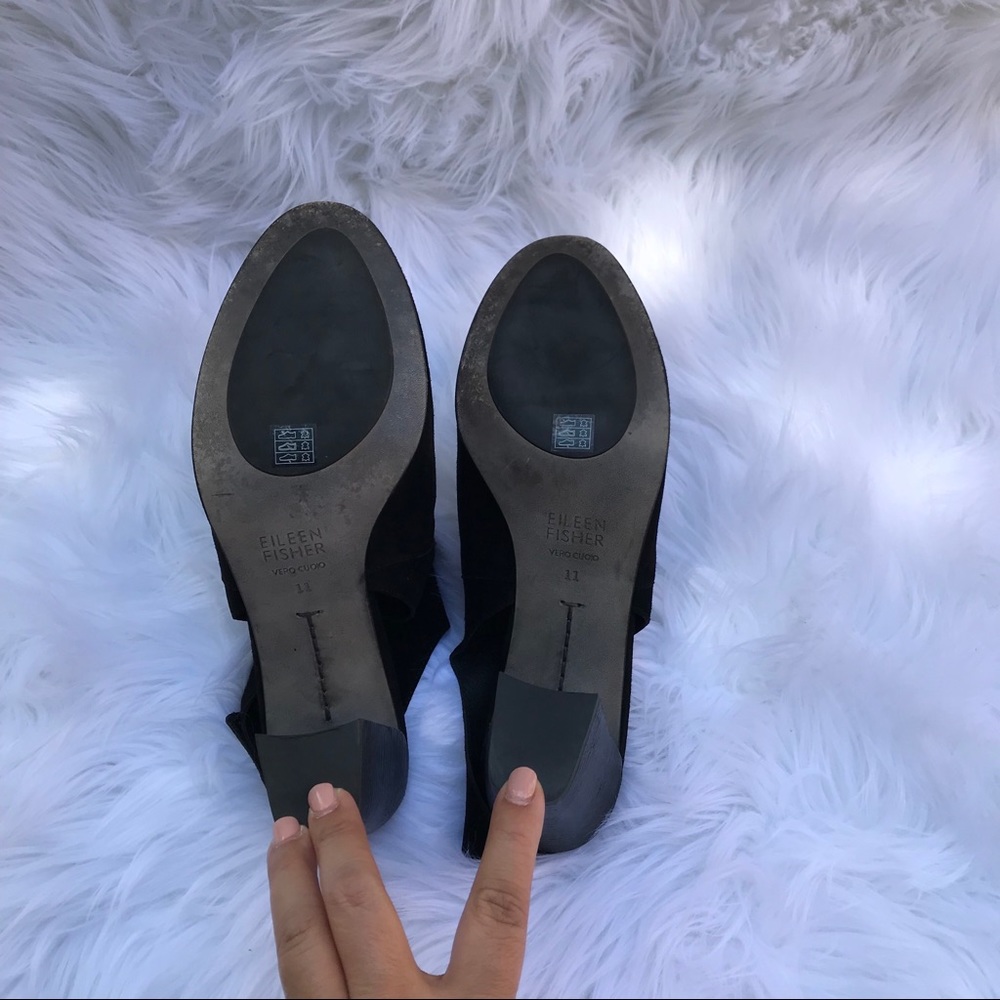 Eileen Fisher black suede - Picture 2 of 6
